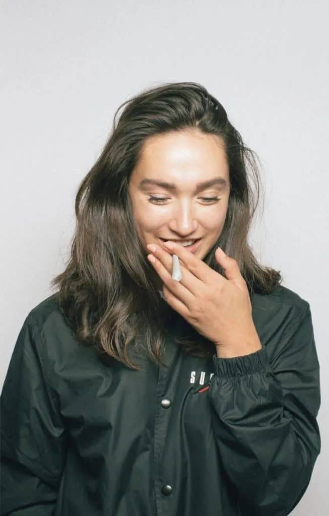 girl w joint portrait