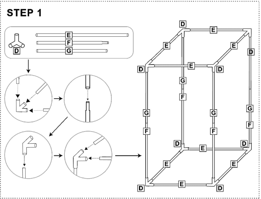 mars hydro tent set up instructions step 1