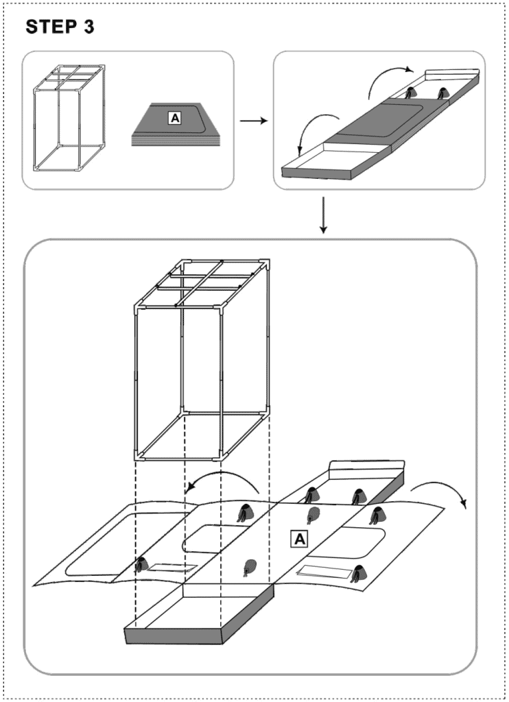 mars hydro tent set up instructions step 3