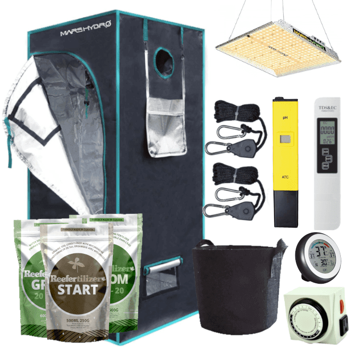 All-in-one Grow Kit For 1 Cannabis Plant That Includes Nutrients And Gear