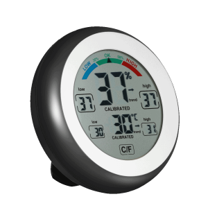 Humidity and temperature gauge trans