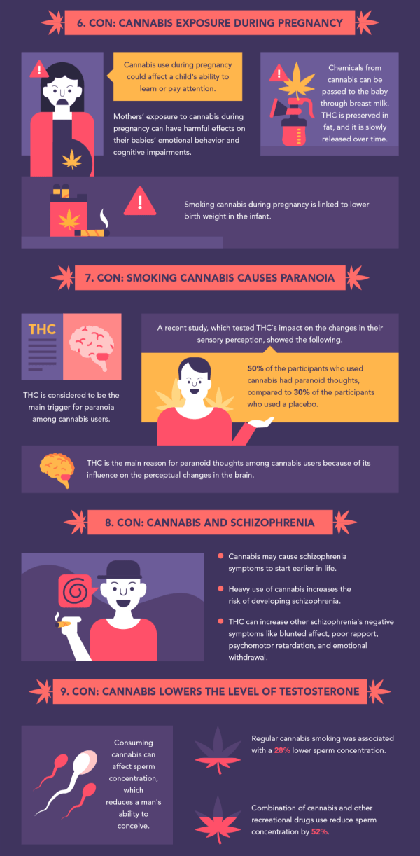 The Pros and Cons of Consuming Cannabis (INFOGRAPHIC) - Reefertilizer